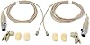 Par de micrófonos de solapa tipo lavalier con conector mini XLR de 4 pines TA4F para Shure Wireless | Conector mini XLR de 4 pines TA4F con cable 2