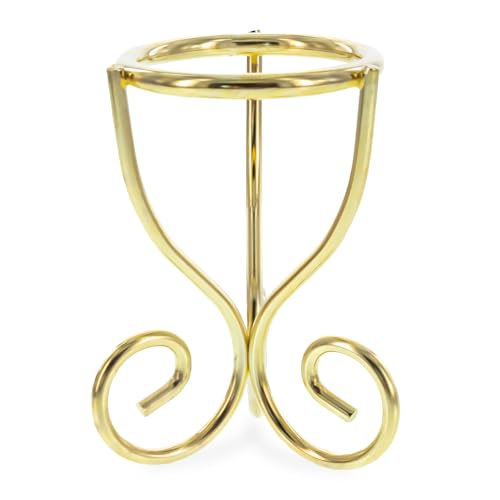 BestPysanky Gold Scroll Wire Metal Egg Sphere Crystals Stand Holder Display Tripod 2.7 Inches (Taiwan)