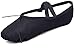 DoGeek Chaussure Ballet Ballerine Noire Chaussure de Danse Chaussures Pilates Chausson Cuir Noir Gymnastique Split Plate Ballet Doux Chaussures, Noir, 33 EU