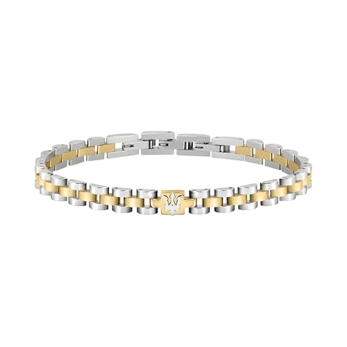 Maserati Jewels Pulsera Hombre, 21 cm, en Acero, PVD   JM320AST09