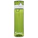 21 OZ Newest Design Sports Water Bottle Plastic Exceptional Durability Tritan Leak Proof Flip Top Double Locking Lid Handle for School Running Gym Yoga with Cleaning Brush - Green