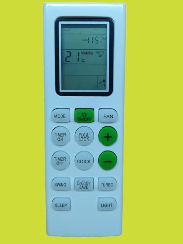 Image of AMAZOR Air Conditioner Remote Compatible for (Blue Star Split AC Remote 226A)