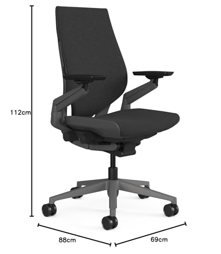 Image of Steelcase Gesture Office Chair - Ergonomic Work Chair with LiveBack Technology - 360 Degree Rotating Arms | 12-Year Warranty