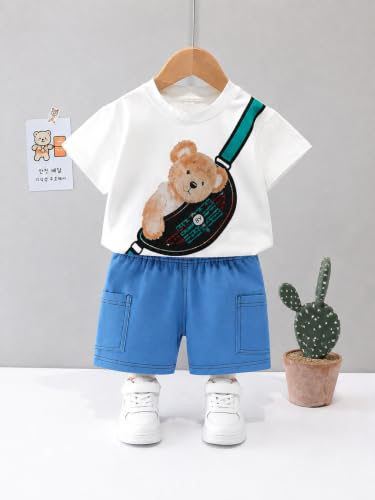 Image of Googo Gaaga Boys Clothing Set | Boys T-Shirt and Denim Pant Set