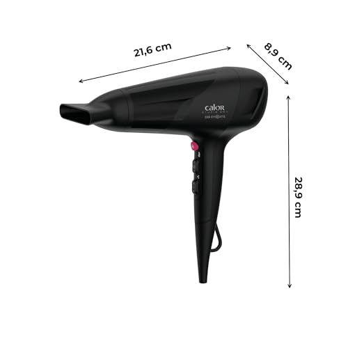 Calor Studio Dry Sèche-cheveux Technologie Effiwatts pour une consommation d'énergie réduite 6réglages de vitesse/température Concentrateur Touche air frais Grille arrière amovible CV5803C0 – vue 7