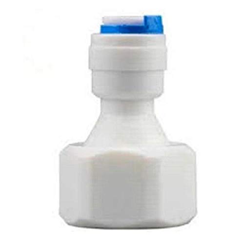 PBROS 1 Pieces RO Female Direct Valve Straight Connector 1/2" Female Thread X 1/4" Inch RO