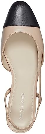 Marc Fisher Women's DELA Ballet Flat, Lite Latte 110, 6.5 | Image 1