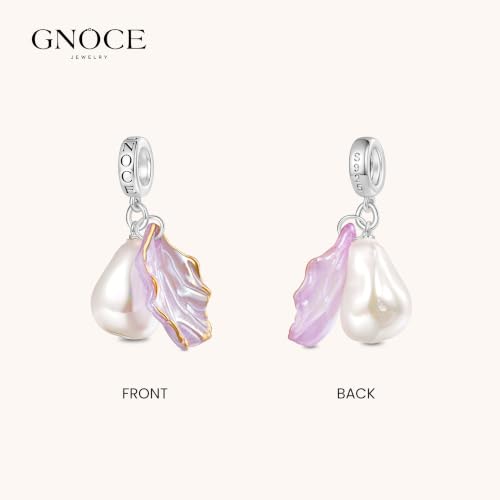 Image of GNOCE Ocean World Cute Animal Charm Beads,925 Sterling Silver Dangle Charms Fit Bracelets & Necklace, Hand-Finished Keepsake Travel Jewelry Gift for Women Men BBF