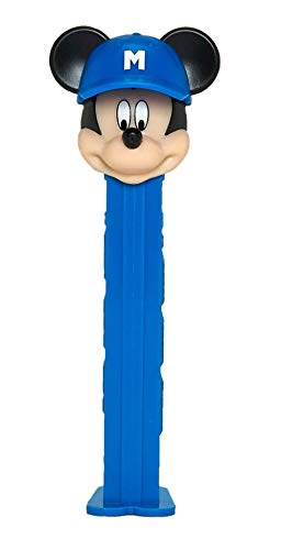 Mickey Mouse Baseball Pez Candy Dispenser - Mickey Pez With Baseball Hat Dispenser With 2 Candy Refills | Mickey Mouse Party Favors, Disney Mickey Mouse Candy