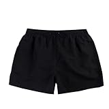 Mens Shorts Causal Elastic Waist Drawstring Beach Board Shorts Summer Fashion Quick Dry Surfing Swim Trunks 2024 Summer Shorts Men Big and Tall Black L