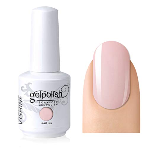 Vishine Gelpolish Professional Manicure Salon UV LED Soak Off Gel Nail Polish Varnish Color MistyRose(1361)