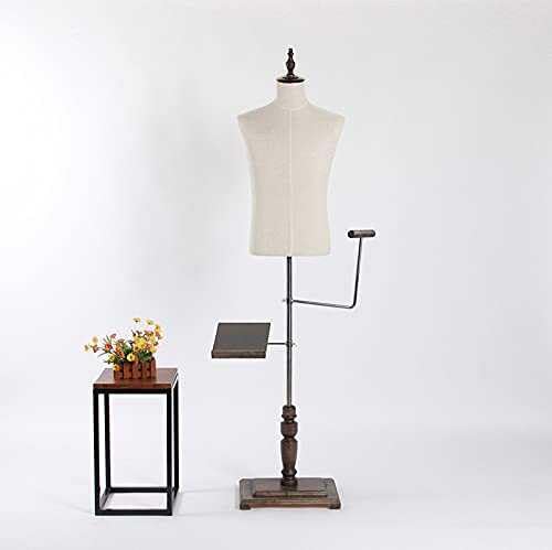 Buste de mannequin réglable avec support, présentoir de vêtements pour costumes et chaussures, vente au détail et affichage de la mode