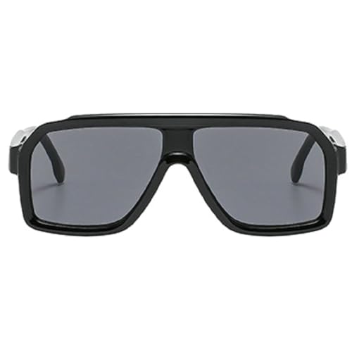 Trendy Oversized Square Sunglasses for Women Men Retro Chunky Frame Pilot Sun Glasses 90s Shades UV Protection Sunnies