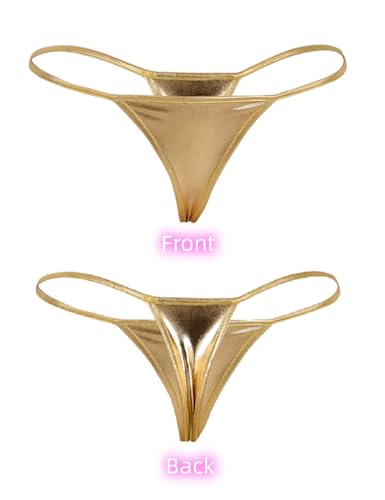 comeondear Tanga fio dental feminina sexy micro tanga calcinha plus size sexy cintura baixa micro ca