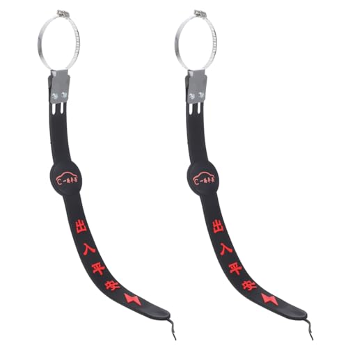 MAGICLULU Car Anti-Static Strap, 2pcs Adjustable Electrostatic Elimination Device for Safe Driving, Silicone Static Grounding Strips,17.3in