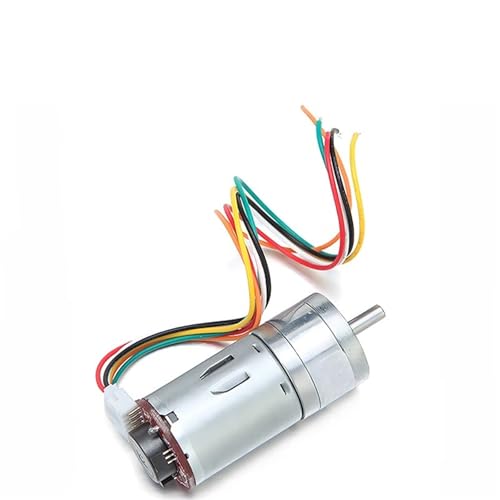 Moteur de décélération JGA25-370 CC 6V 35 RPM avec encodeur et support