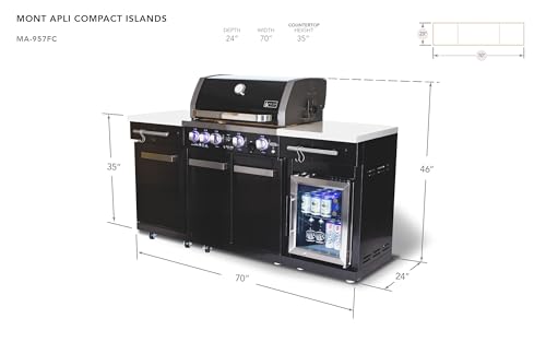 Luxury Outdoor Kitchen Grill Island