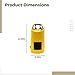 Funabridge 20 L Waterproof Dry Bag, Yellow, Floating Pvc Backpack For Boating Kayaking Swimming Rafting Fishing Beach, With Straps