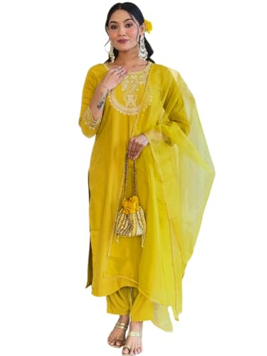 Ensemble Kurti brodé femme confortable pour danser aux festivals indiens