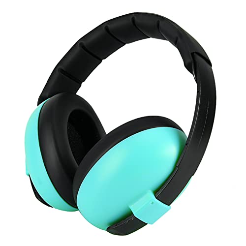 Yitre Cache-oreilles Anti-bruit pour Enfants - Casque EARMUFF en Plastique et butadiène styrène - Turquoise - Enfants Unisex