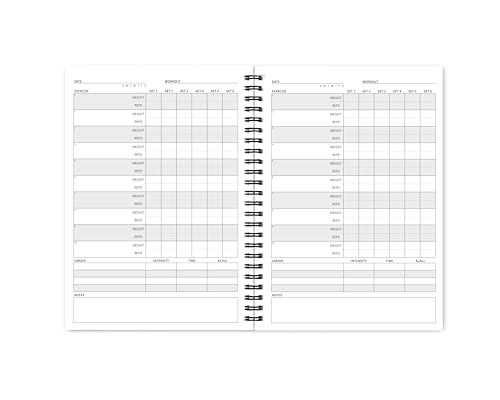 The Gym Log, The Perfect Logbook to record all your Workouts, A5 size with 104 pages and enough space for 100 workouts - Image 3