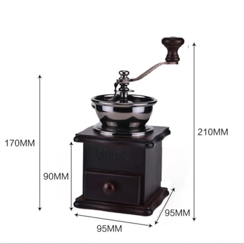 Molinillo de café manual vintage marrón: un obsequio de Navidad ideal 7