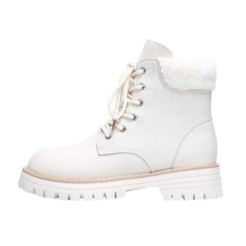 Bottes d'hiver pour femme confortables à lacet avant et semelle souple