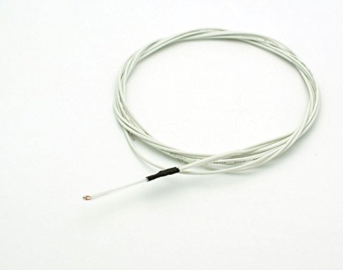 Tesseract 100K ohm NTC 3950 Thermistor/Temperature Sensor for Reprap 3D Printer Extruder or Heated Bed Pre-Wired with Teflon Insulated Wiring I Ender 3 Series, CR-10 Series (Qty: 1 piece with 1m wire)