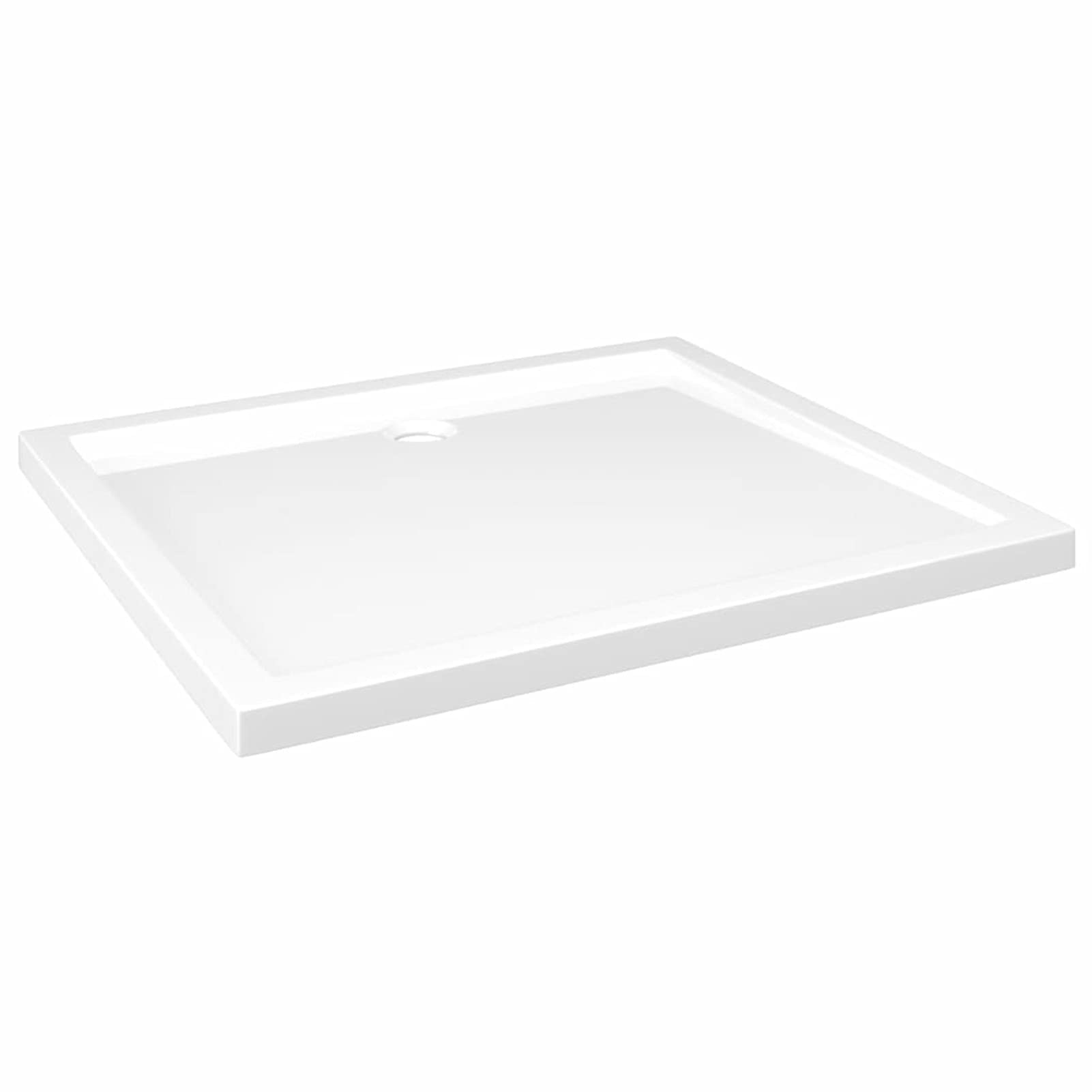 Plato de Ducha Rectangular Blanco ABS 80x90 cm Inodoro Completo Cabina Ducha