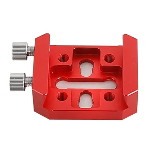 Placa de espejo guía de 55mm roja con ranura para tablero corto de telescopio