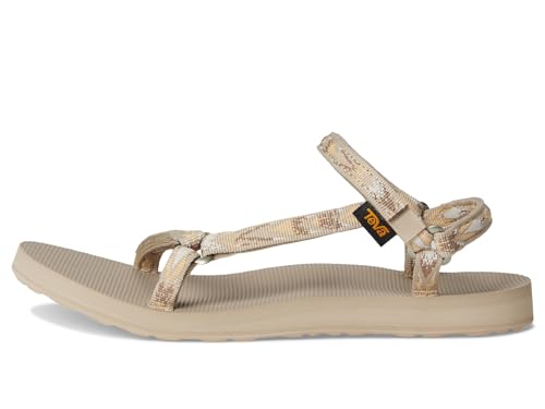 Teva Women's Original Universal Slim Sport Sandal, Archive Wings White Pepper, 84