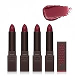 Burt's Bees 100% Natural Moisturizing Lipstick, Ruby Ripple - 4 Tube Value Pack