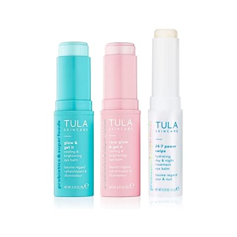 TULA Skin Care Eye Balm Extravaganza - Dark Circle Under Eye Treatment, Instantly Hydrate and Brighten Undereye Area & Leave the Ultimate Glow, 3-Piece Kit Cover