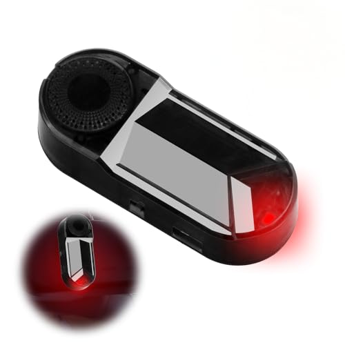 Alarma falsa de coche con luz intermitente con LED rojo, sensor de luz inteligente, carga USB, antirrobo, alarma simulada para coche y furgoneta, alarma LED simulada para coche