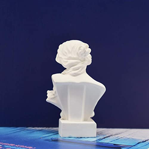 Picaru Resin Bust Statue 2.95 Inch Plaster Figurines Mini Home Decoration Sculpture White For Art Hobbyist-Artemis, Home Decoration #TOP6