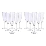 【セット品】IKEA イケア スヴァルカ SVALKA ガラス シャンパングラス 12ピース (80137805)