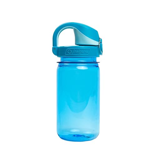 Image of Nalgene Kids' 12 oz On The Fly Lock-Top Water Bottle, Slate Glacial