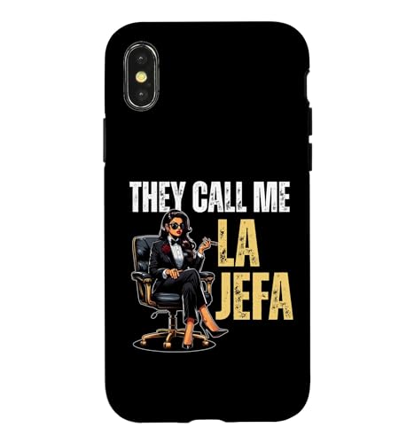 Funny Mexican Boss Design - They Call Me La Jefa �X�}�z�P�[�X iPhone X/XS �p