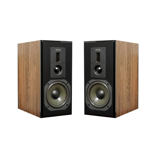Dynavoice Definition DM 6 II Roble Natural – Altavoces HiFi de Estantería Pasivos 6,5″ Kevlar, 2 Tweeters Ribbon + Soft Dome, Sistema X Change, 35 32.000 Hz, 120W, 6 Ohm – Pareja.