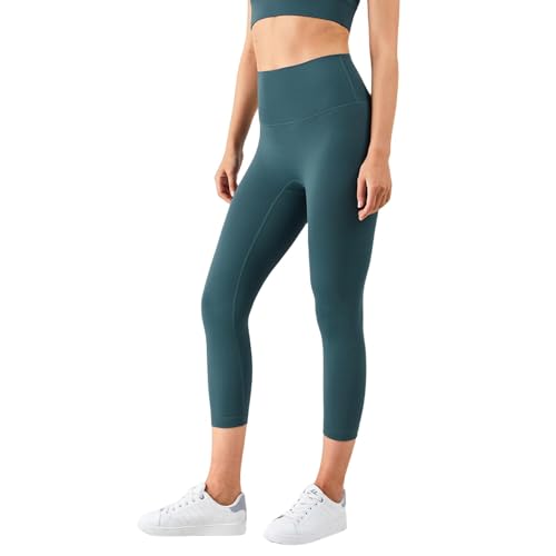 Leggings capri de entrenamiento que no se bajan gracias a su cintura alta ergonómica