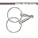 BARN & STABLE Horse Snaffle Bit Durable H-Ring Bit for Horses