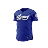 2024-2025 Arrieta Official Licey Full Button Baseball Jersey (US, Alpha, X-Large, Regular, Regular, Royal Blue)