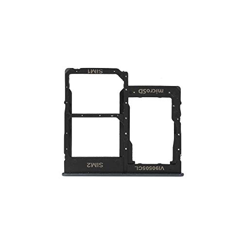 Carro Bandeja Negro Tray Porta Tarjeta Nano SIM 1/2 + Ranura Ranura Ranura Ranura Memoria Micro SD Tarjeta Compatible para Samsung Galaxy A40 SM-A405F