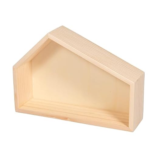 Rayher maison en bois toit incliné p crèche de noël 22x5,6x15cm nature, 64535505