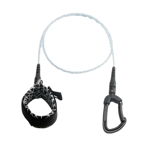 Cuerda de apnea antipérdida con mosquetón reforzado para natación