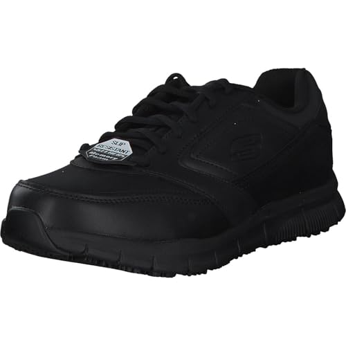 Skechers NAMPA, Sneakers para Hombre, Black Synthetic/Pu, 44 EU