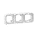 Produktbild LEGRAND, Plexo New Feuchtraum-Unterputz-Tragrahmen, 3-fach, horizontal und vertikal, Farbe: UltraWeiß, 069698L