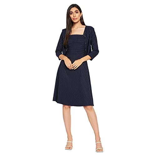 Image of CAMEY Women Striped Cotton Dress