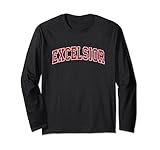Photo Gallery excelsior minnesota mn - design sportivo vintage, colore: rosso maglia a manica Photo Gallery excelsior minnesota mn - design sportivo vintage, colore: rosso maglia a manica