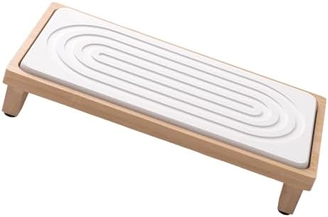 Xuancai Bamboo Tray Quick Dry with Holes Drainage for Shelves Shower Sink Area Home Decor Absorbent Wood